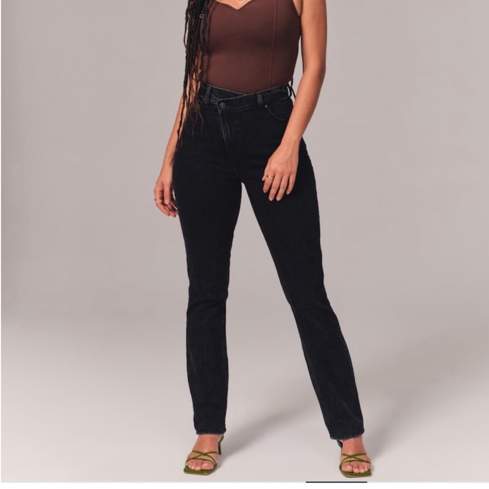 Abercrombie 90s Criss Cross Waist Jeans